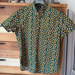 JCrew short sleeve peach shirt size XL